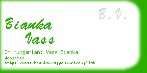 bianka vass business card